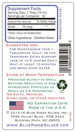 5 ppm Colloidal Silver -16 oz
