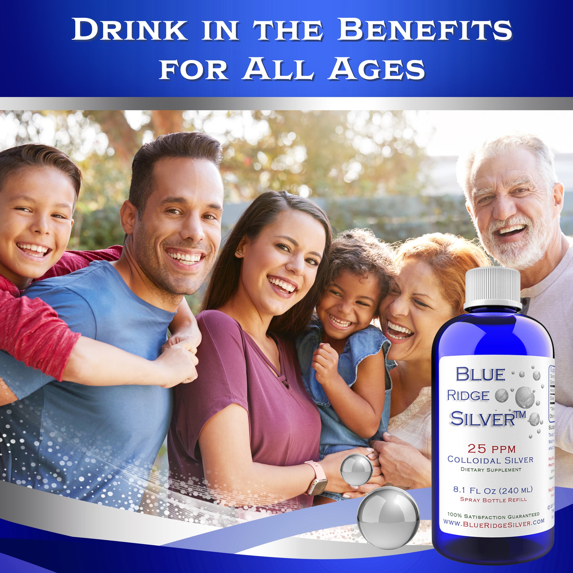 25 ppm Colloidal Silver - 8 oz
